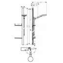 Душевой гарнитур Hansgrohe Rainfinity EcoSmart 3jet 27674000
