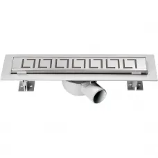 Душевой трап (лоток) Vincea Optima Blok SAY.601.80.P.BLOK 80 см, с решеткой, перфорированный, хром