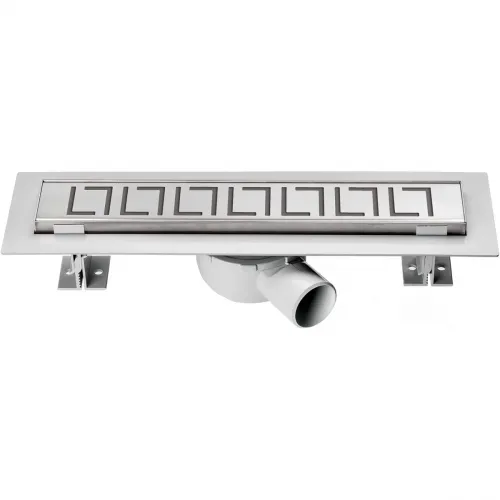 Душевой трап (лоток) Vincea Optima Blok SAY.601.80.P.BLOK 80 см, с решеткой, перфорированный, хром