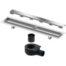 Душевой трап (лоток) Tece TECEdrainline steel II 600800 + 650000 + 660016 + 600882 74,3 см, с решеткой, щелевой, хром