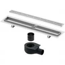 Душевой трап (лоток) Tece TECEdrainline quadratum 600800 + 650000 + 660016 + 600851 74,3 см, с решеткой, перфорированный, нержавеющая сталь