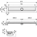 Душевой трап (лоток) Tece TECEdrainline 600801 74,3 см