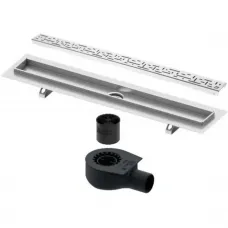 Душевой трап (лоток) Tece TECEdrainline lines 600800 + 650000 + 660016 + 600820 74,3 см, с решеткой, перфорированный, хром