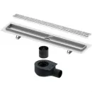 Душевой трап (лоток) Tece TECEdrainline organic 600800 + 650000 + 660016 + 600861 74,3 см, с решеткой, перфорированный, нержавеющая сталь