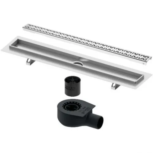 Душевой трап (лоток) Tece TECEdrainline royal 601500 + 650000 + 660016 + 601540 144,3 см, с решеткой, перфорированный, хром
