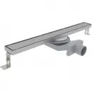 Душевой трап (лоток) Plumberia Selection Linear PSL100MT 100 см, с решеткой, 2 в 1 под плитку, нержавеющая сталь