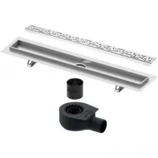 Душевой трап (лоток) Tece TECEdrainline lines 601500 + 650000 + 660016 + 601520 144,3 см, с решеткой, перфорированный, хром