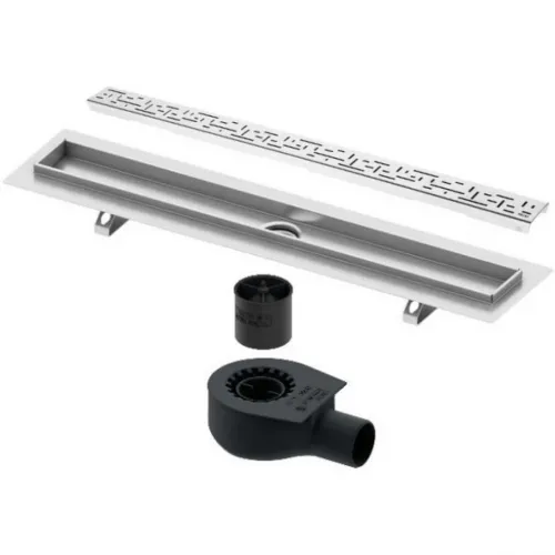 Душевой трап (лоток) Tece TECEdrainline lines 601500 + 650000 + 660016 + 601520 144,3 см, с решеткой, перфорированный, хром