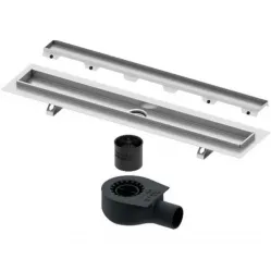 Душевой трап (лоток) Tece TECEdrainline plate II 601500 + 650000 + 660016 + 601572 144,3 см, с решеткой, под плитку, хром