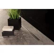 Душевой трап (лоток) Pestan Confluo Slim Line Plus 13000303 95 см, с решеткой, щелевой, матовый хром