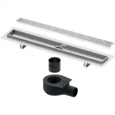 Душевой трап (лоток) Tece TECEdrainline organic 600900 + 650000 + 660016 + 600960 84,3 см, с решеткой, перфорированный, хром