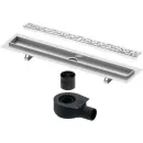 Душевой трап (лоток) Tece TECEdrainline lines 601500 + 650000 + 660016 + 601521 144,3 см, с решеткой, перфорированный, нержавеющая сталь