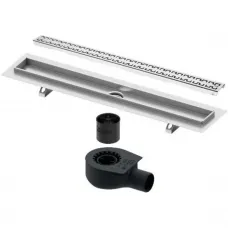 Душевой трап (лоток) Tece TECEdrainline royal 600900 + 650000 + 660016 + 600940 84,3 см, с решеткой, перфорированный, хром