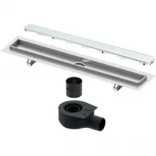 Душевой трап (лоток) Tece TECEdrainline glass 601500 + 650000 + 660016 + 601590 144,3 см, с решеткой, щелевой, зеленый