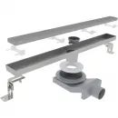 Душевой трап (лоток) Plumberia Selection Linear PSL50MT 50 см, с решеткой, 2 в 1 под плитку, нержавеющая сталь