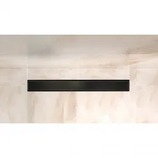 Душевой трап (лоток) BelBagno Luce BB-LD-LUCE-60-NERO 53,96 см, с решеткой, 2 в 1 под плитку, черный матовый