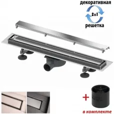Душевой трап (лоток) Tece TECElinus 15103099 84 см, с решеткой, 2 в 1 под плитку, хром