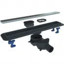 Душевой трап (лоток) BelBagno Luce BB-LD-LUCE-70-CR 63,96 см, с решеткой, 2 в 1 под плитку, хром