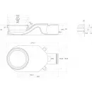 Душевой трап (лоток) BelBagno Luce BB-LD-LUCE-70-CR 63,96 см, с решеткой, 2 в 1 под плитку, хром