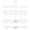 Душевой трап (лоток) BelBagno Luce BB-LD-LUCE-70-CR 63,96 см, с решеткой, 2 в 1 под плитку, хром