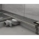 Душевой трап (лоток) Plumberia Selection Linear PSL70MT 70 см, с решеткой, 2 в 1 под плитку, нержавеющая сталь