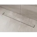 Душевой трап (лоток) Plumberia Selection Linear PSL70MT 70 см, с решеткой, 2 в 1 под плитку, нержавеющая сталь