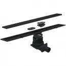 Душевой трап (лоток) Pestan Confluo Frameless Black Matte Line 13701259 30 см, с решеткой, 2 в 1 под плитку, черный матовый