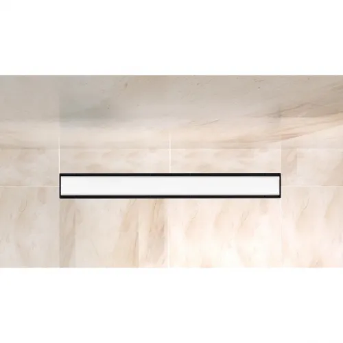 Душевой трап (лоток) BelBagno Luce BB-LD-LUCE-80-BIANCO 73,96 см, с решеткой, 2 в 1 под плитку, белый матовый