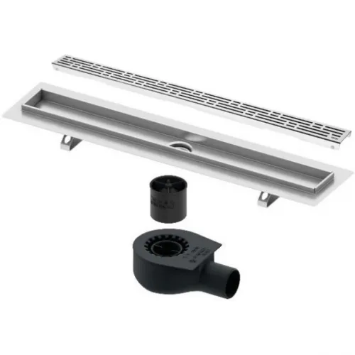Душевой трап (лоток) Tece TECEdrainline basic 601500 + 650000 + 660016 + 601510 144,3 см, с решеткой, перфорированный, хром