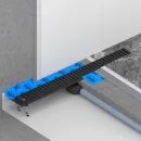 Душевой трап (лоток) Timo Drain System Lines DS230106/03 60 см, с решеткой, перфорированный, черный матовый