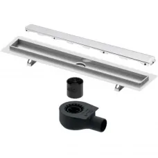 Душевой трап (лоток) Tece TECEdrainline glass 600900 + 650000 + 660016 + 600991 84,3 см, с решеткой, щелевой, белый