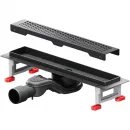Душевой трап (лоток) Am.Pm MasterFlow W01SC-P11-040-01BM 39,35 см, с решеткой, перфорированный, черный матовый