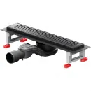 Душевой трап (лоток) Am.Pm MasterFlow W01SC-P11-040-01BM 39,35 см, с решеткой, перфорированный, черный матовый