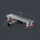 Душевой трап (лоток) Am.Pm MasterFlow W01SC-P11-040-01SB 39,35 см, с решеткой, перфорированный, матовый хром