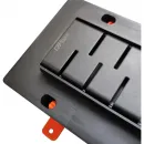 Душевой трап (лоток) Paini Medium CH450MC 45 см, с решеткой, перфорированный, черный матовый