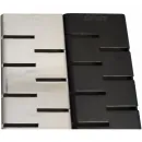 Душевой трап (лоток) Paini Medium CH450MC 45 см, с решеткой, перфорированный, черный матовый