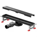 Душевой трап (лоток) Am.Pm MasterFlow W01SC-P11-050-01BM 49,35 см, с решеткой, перфорированный, черный матовый
