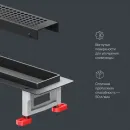 Душевой трап (лоток) Am.Pm MasterFlow W01SC-P11-050-01BM 49,35 см, с решеткой, перфорированный, черный матовый