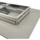 Душевой трап (лоток) Paini Medium CH450MN 45 см, с решеткой, перфорированный, хром