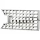 Душевой трап (лоток) Paini Medium CH450MN 45 см, с решеткой, перфорированный, хром