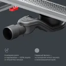 Душевой трап (лоток) Am.Pm MasterFlow W01SC-P11-050-01SB 49,35 см, с решеткой, перфорированный, матовый хром