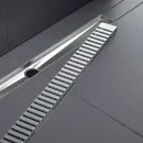 Душевой трап (лоток) Timo Drain System Lines DS230108/01 80 см, с решеткой, перфорированный, сатин