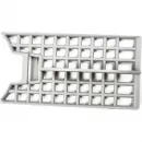 Душевой трап (лоток) Paini Harmony CH550H 55 см, с решеткой, перфорированный, хром