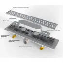Душевой трап (лоток) Paini Harmony CH550H 55 см, с решеткой, перфорированный, хром