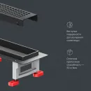 Душевой трап (лоток) Am.Pm MasterFlow W01SC-P11-060-01BM 59,35 см, с решеткой, перфорированный, черный матовый