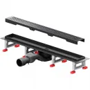 Душевой трап (лоток) Am.Pm MasterFlow W01SC-P11-060-01BM 59,35 см, с решеткой, перфорированный, черный матовый