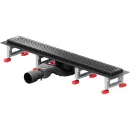 Душевой трап (лоток) Am.Pm MasterFlow W01SC-P11-060-01BM 59,35 см, с решеткой, перфорированный, черный матовый