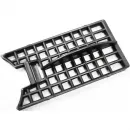 Душевой трап (лоток) Paini Harmony CH550HC 55 см, с решеткой, перфорированный, черный матовый
