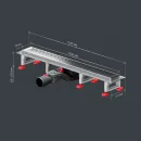Душевой трап (лоток) Am.Pm MasterFlow W01SC-P11-060-01SB 59,35 см, с решеткой, перфорированный, матовый хром