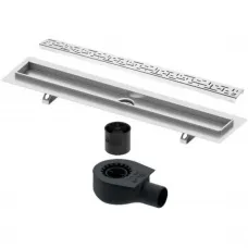 Душевой трап (лоток) Tece TECEdrainline lines 601000 + 650000 + 660016 + 601021 94,3 см, с решеткой, перфорированный, нержавеющая сталь